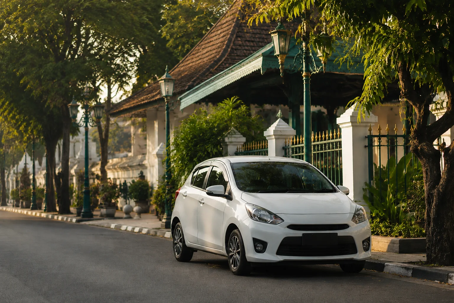 Illustrative compact car for city travel